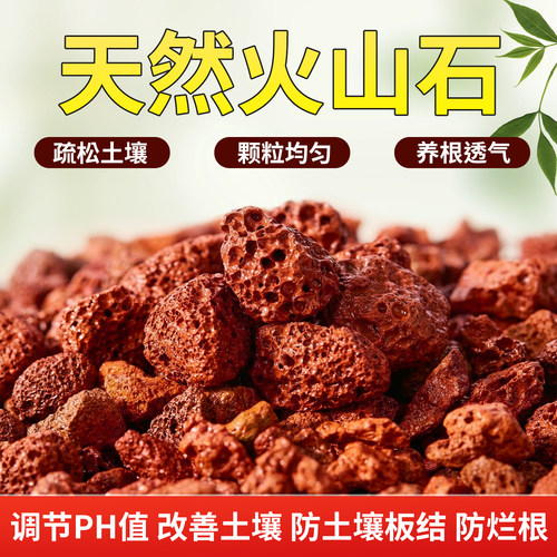 天然火山石颗粒垫底滤材造景