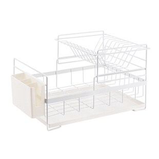 家用铁艺碗架带沥水盘架晾放碗筷勺碗碟碗盘厨房用品收纳盒置物架