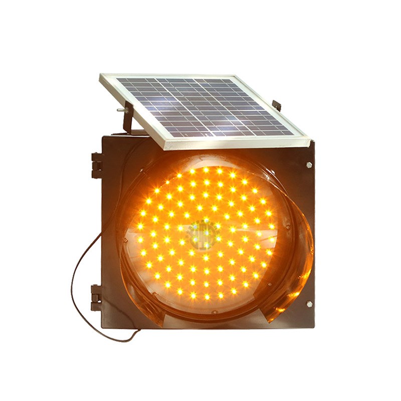 太阳能黄闪灯黄闪红慢灯频闪路口学校路障警示交通信号爆闪黄慢灯