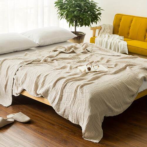 Soft Muslin Blanket Soft Breathable 4/6 Layer Reversible跨境