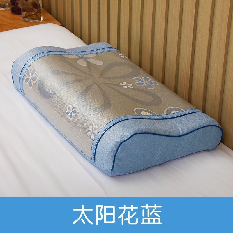 夏季枕席成人席子枕片凉席枕头套儿童枕垫一对装夏天冰丝藤席枕片