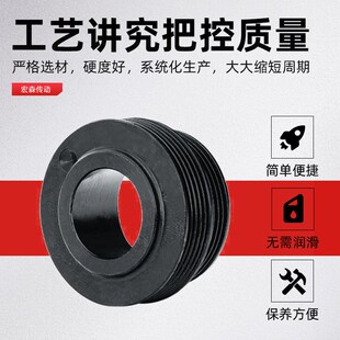 多楔带轮PJ PK PL PM工业传动多槽带轮铸铁多沟带轮带三角皮带盘