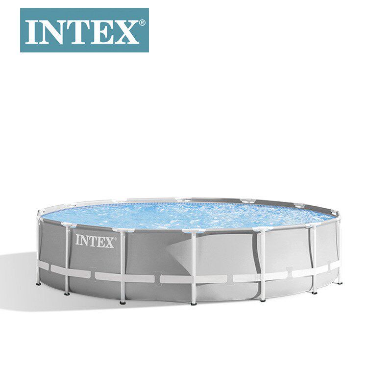 INTEX游泳池方形支架水池圆形支架泳池家庭户外私人大型戏水池