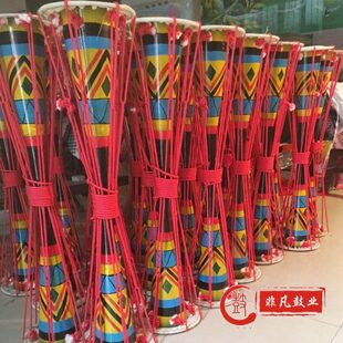 瑶族鼓长鼓拉绳鼓广西潘绳鼓原生态款连南瑶族鼓牛皮长鼓舞蹈鼓
