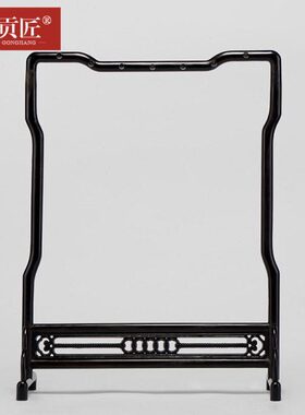 黑檀木文房四宝书法笔架毛笔挂摆件中式紫光檀红木笔架红木工艺品