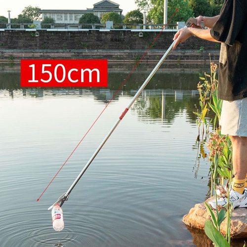 加长伸缩夹捡垃圾的夹子不锈钢火钳捡长柄拾器拾物钳家用狗便厕所