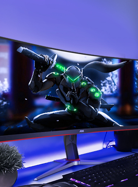 4K144z带鱼屏34英寸显示器曲面屏21:9屏幕D炒股1ms响应C34G2X台式