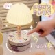高颜值卡通台灯插座精致小夜灯柔光护眼专用学生宿舍卧室插电排插
