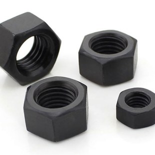 高强度发黑10级12级细牙六角螺母细丝细六角螺帽M8M10M12M16 M60