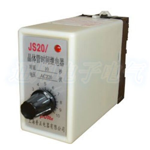 上海普正断电延时型 晶体管时间继电器 JS20-D时间继电器AC220V