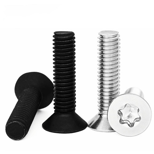 304/10.9级高强沉头梅花螺丝平头梅花螺钉防盗螺丝不带柱M4M6-M10