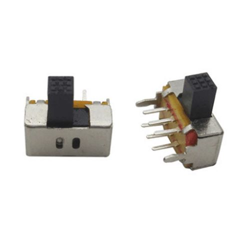 SK-22D02(2P2T) 柄长5mm 双排拨动开关 卧式 脚距2mm (1个)
