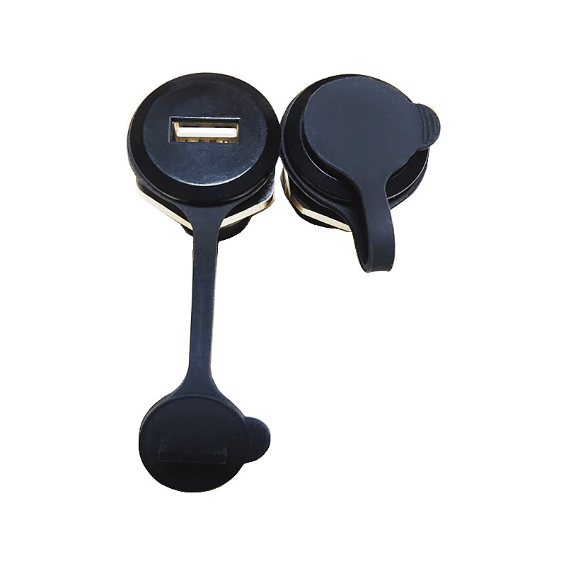 M24金属圆形USB2.0-3.0面板延长插座 前后母口直通航空母座连接器