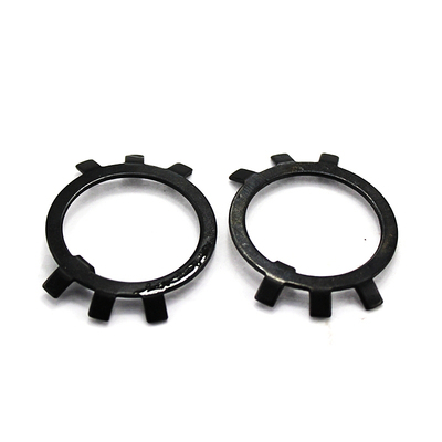 黑色垫片带脚止退垫圈六爪垫圈挡圈垫片圆螺母用止动垫圈M10-M100