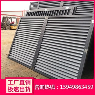 铝合金百叶窗定制通风o防雨罩厂家护栏锌钢格栅电动空调室外百叶