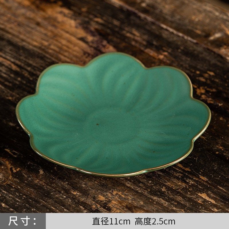 陶瓷果盘干果碟子复古粗陶圆形茶碟创意壶承茶托盘茶点盘,餐饮具,果盆/果盘/果篮,淘宝优惠券,粉丝福利购,淘宝优惠卷