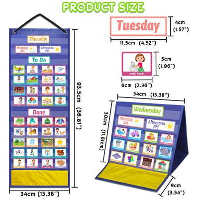 厂家现货两面随意用家庭学校每日每周活动计划表 VISUAL SCHEDUL