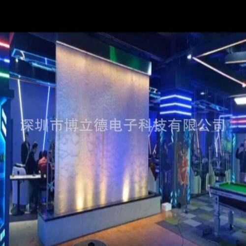室内隔断屏风摆件金属网钢网水幕创意景观喷泉流水水景水幕墙