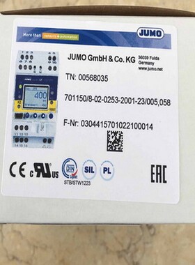 德国原装进口JUMO久茂温控器TN:00374501 707025/88888-22现货