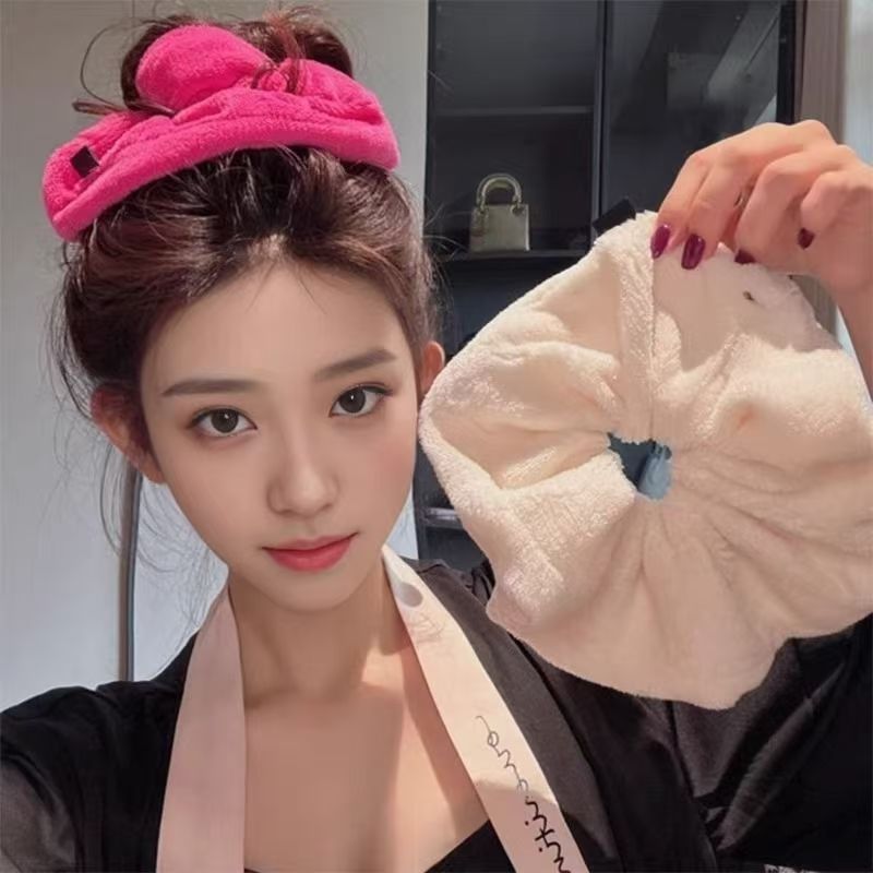 超大毛巾发圈干发丸子头大肠发圈