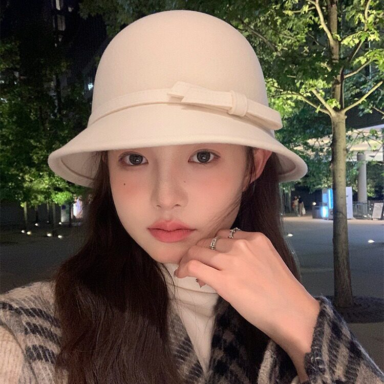 法式留洋千金帽子女赫本风礼帽