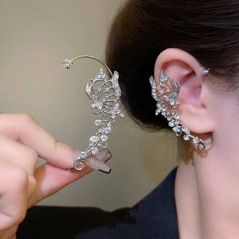 超闪蝴蝶精灵佩戴式挂耳骨夹耳挂