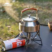 柯曼露营烧水壶SW 登山轻量开水壶户外泡茶冲咖啡壶 1不锈钢茶壶