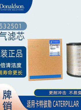 唐纳森P532501适用卡特挖掘机6I-2501 6I-2502 AF25125M空气滤芯