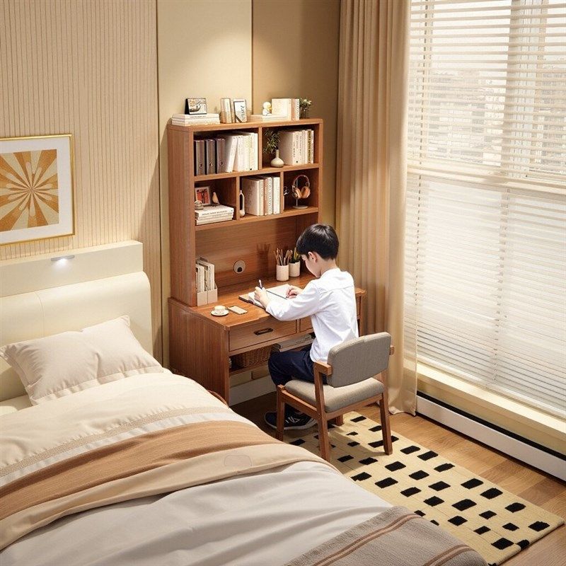 书桌书架一体桌家用学生学习写字桌成人办公电脑桌小户型窄桌带抽,农用物资,苗木固定器/支撑器,淘宝优惠券,粉丝福利购,淘宝优惠卷