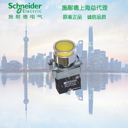 施耐德 黄色带灯按钮 24V XB2BW35B1C ZB2BW35C+ZB2BWB51C