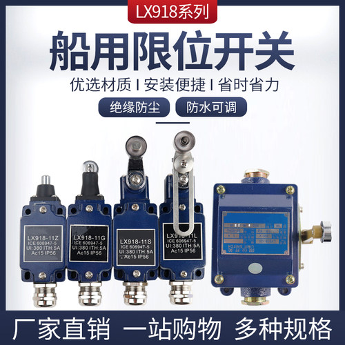 重型船用限位开关LX918-120 11L 11Z 11G 行程开关 500V可调式5A