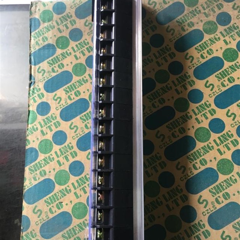 浙江盛菱TD-2015 20A 轨导式15位组合接线端子 排板 端柱A级铜件