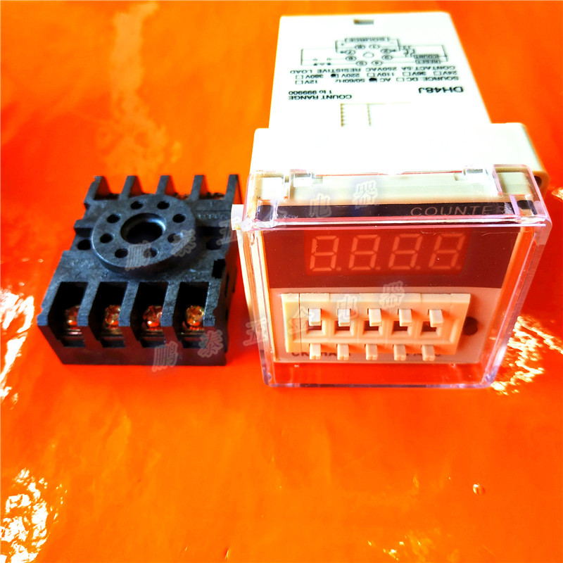数显电子计数器DH48J-8预置计数继电器8脚送座HACI粤利德220V