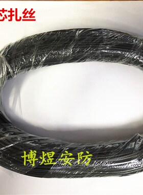 黑色扁形捆扎线 镀锌铁丝铁芯 扎丝 0.5mmPVC 包胶包塑扎带 绑扎