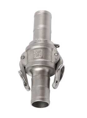 K*304/316L不锈钢快速活接扳把式卡扣式水管软管快速接头水管活C+