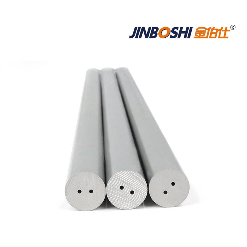 株洲硬质合金双直孔圆棒 钨钢内冷孔圆棒 双孔钨钢管材