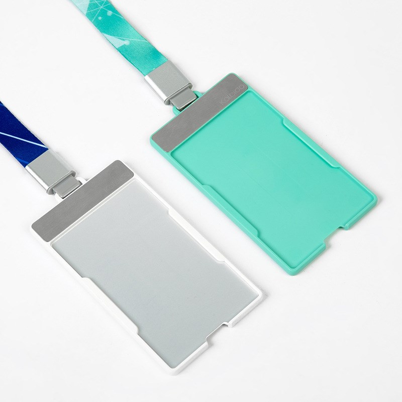 防消磁不干扰工作牌双卡门禁卡套学生挂脖校牌公交校园饭卡防