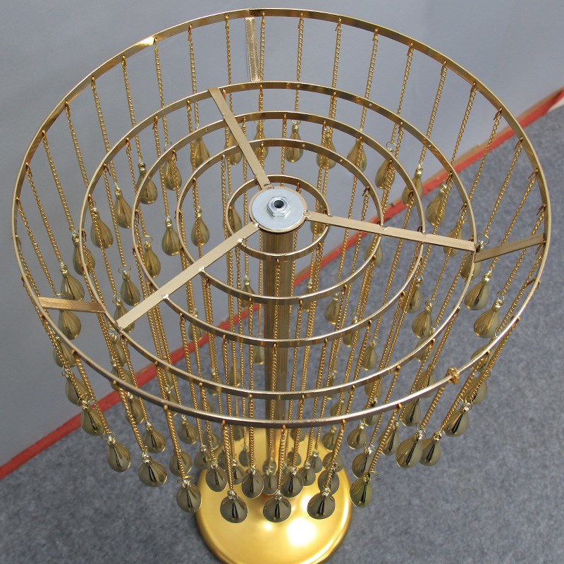 美式轻奢铝链烛台婚庆婚礼现场路引道具样板间家居软装配饰摆件