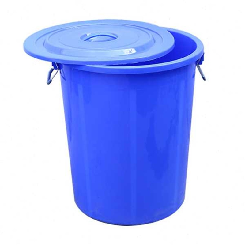 160L塑料圆形水桶铁柄塑胶大号塑L胶加厚废料收集垃圾桶