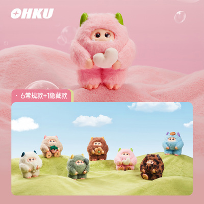 OHKU 绒绒怪棉花糖梦境系列搪胶毛绒盲盒礼物