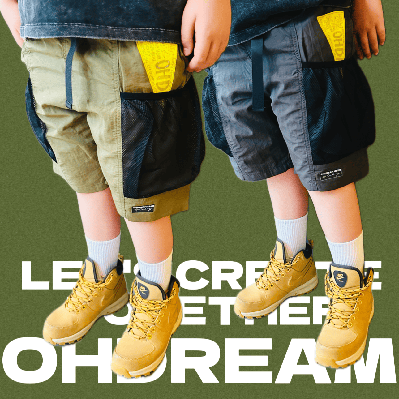 OHDREAM童装三角旗户外山系速干轻量级网面口袋男女童短裤,童装/婴儿装/亲子装,裤子,淘宝优惠券,粉丝福利购,淘宝优惠卷