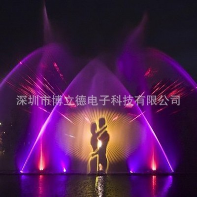 水幕电影投影仪水上灯光激光水影水秀景观工程户外
