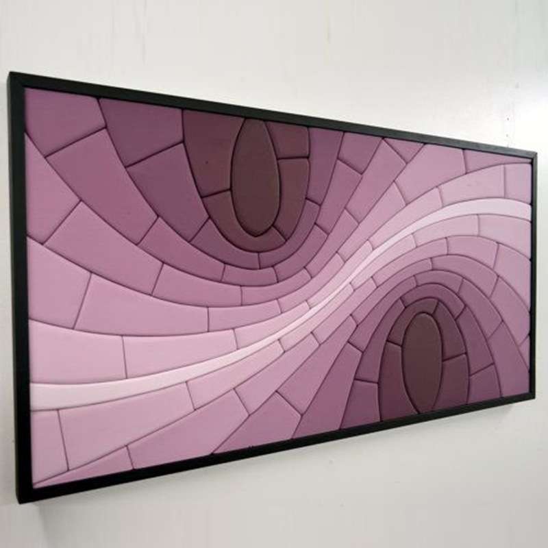 现代立体新中式装饰画沙发背景墙玄关客厅酒店轻奢简约装置画定制图片