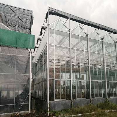 连栋玻璃温室大棚智能安装钢管骨架设计建造大型会议中心昌越温室