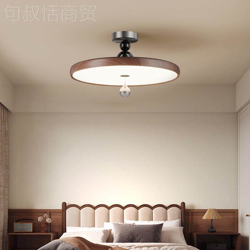 中顶古风卧室吸LJM灯个性创计意感设侘风复古主卧书寂房护眼灯具