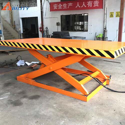 厂家现货固降定叉式升平 装卸剪货小型电动液ZRG压升降平台工台作