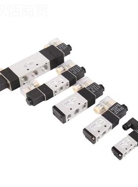 二位五通电V磁阀4V210-0DSU8/4V110/4310/441V0气缸换向控制阀