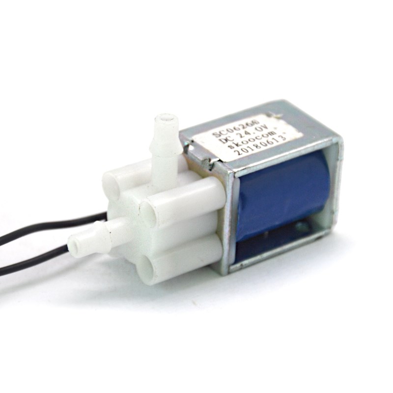 DC12V24V常闭型 微型电磁水气阀 两通电动排气阀门 浇花电磁水阀