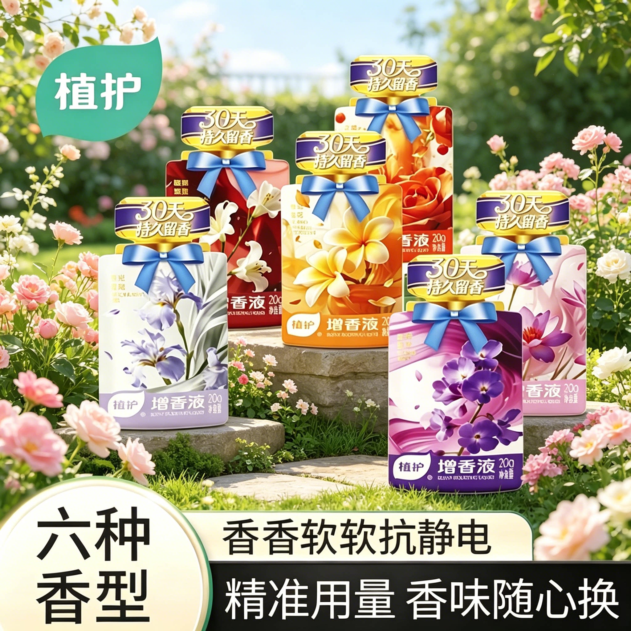 植护增香液衣物柔顺剂独立小袋16袋