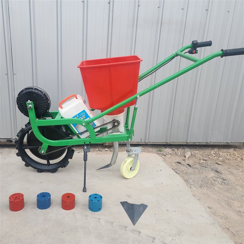 玉米精播机电动播种机施肥多功能花生大豆农用家用双行机械手扶
